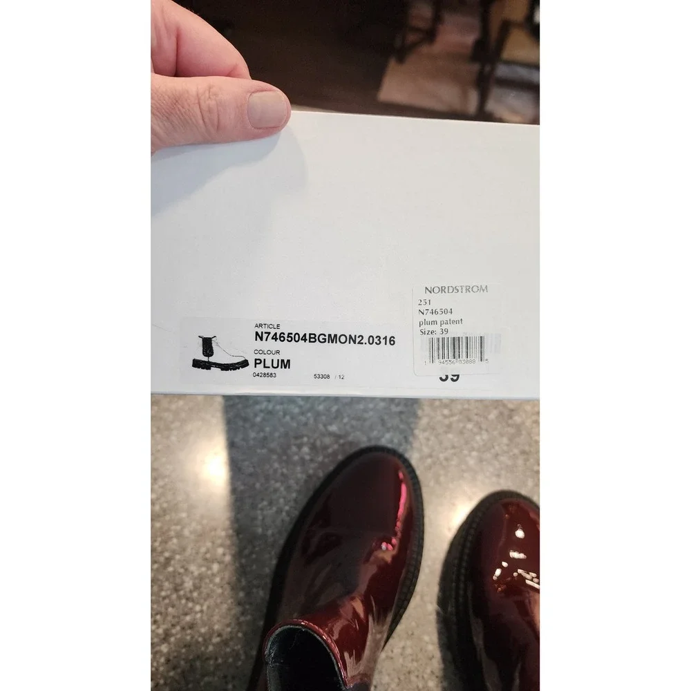 AGL Chelsea Boots Women 39.5 Burgundy excellent